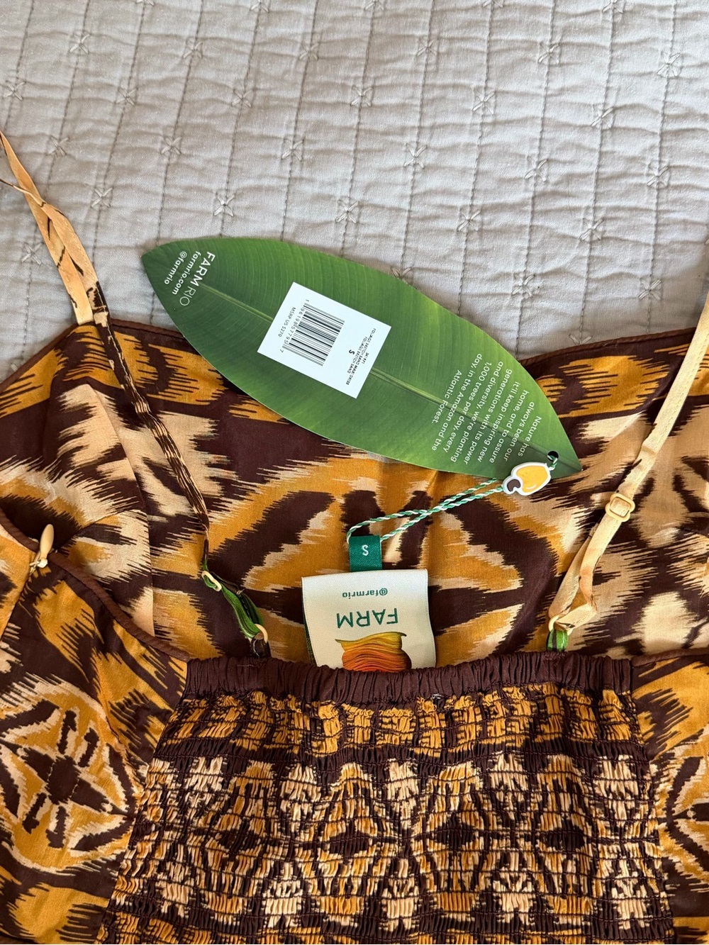 Farm Rio NWT Tropical Print Maxi Dress - Picture 5 of 8